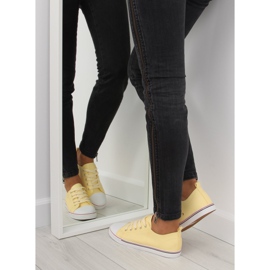 Dámské žluté tenisky, face yellow XL01p Beige žlutá 1