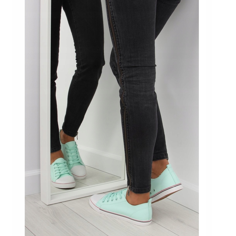 Dámské tenisky zelené akvamarínové XL01p L.GREEN zelená 1