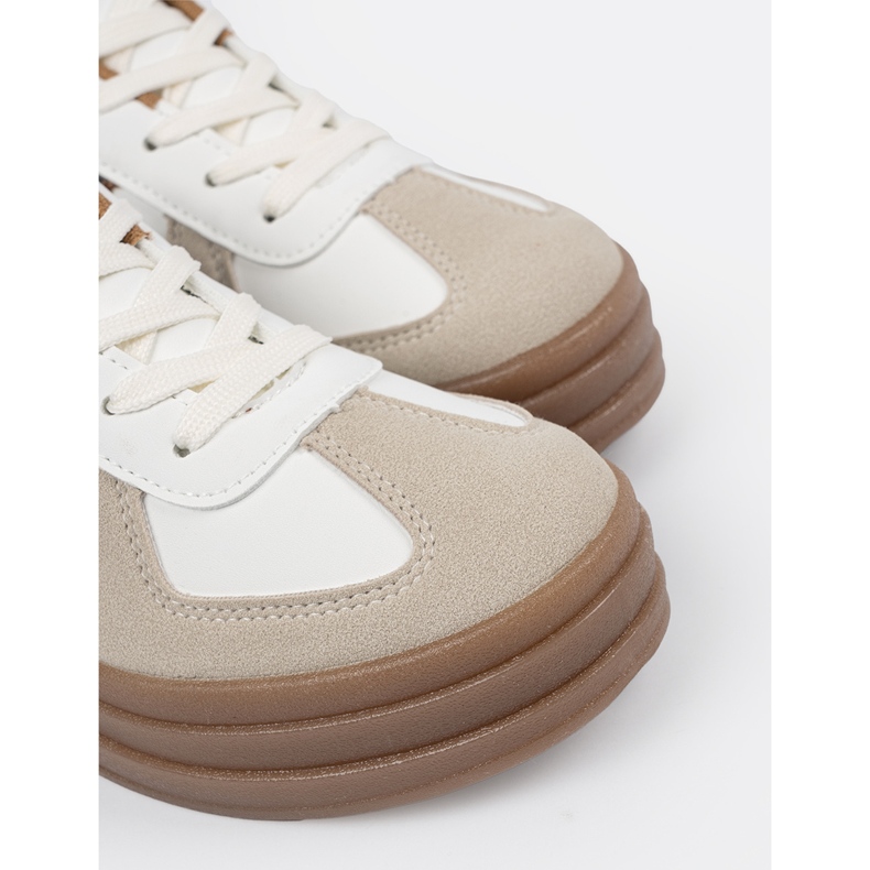 Shelvt Dámské sportovní boty silnější dno bílý 1