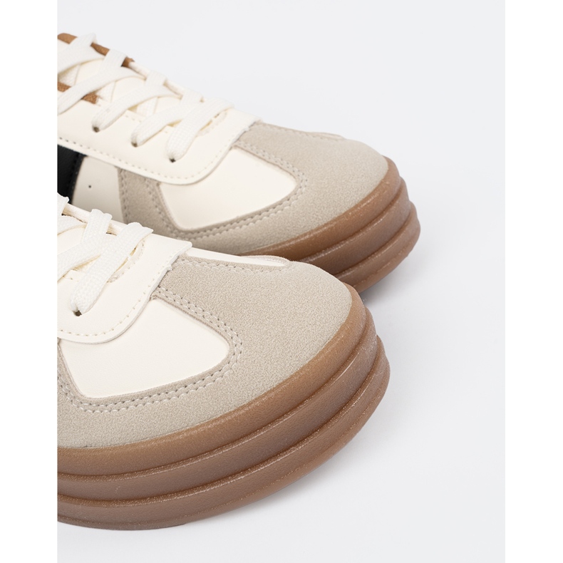 Shelvt Dámské béžové sportovní boty béžový 1