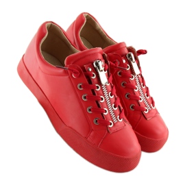 Červené Dámské červené tenisky 7209 Red červený 1