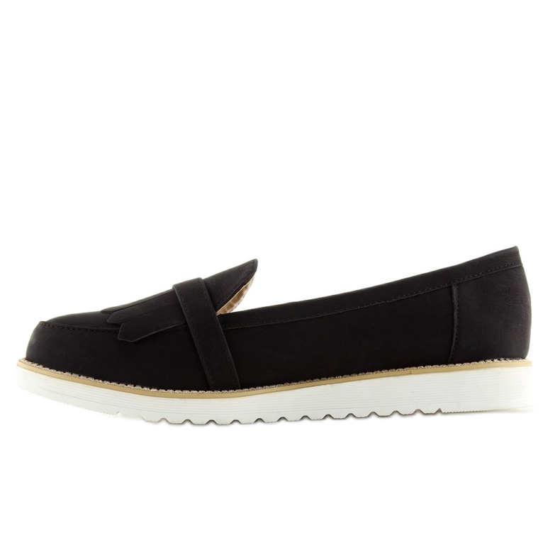 Černé dámské mokasíny 7210 Black černý 1
