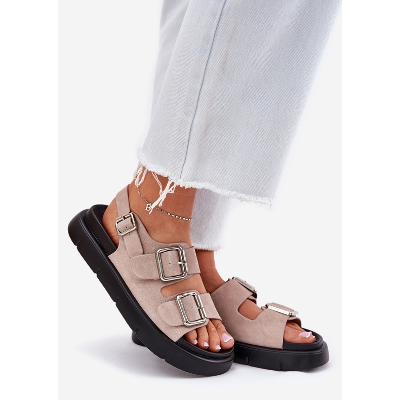 Big Star Dámské semišové sandály s velkou hvězdou RR274663 INKETS LIST PINK růžový 1 Big Star Dámské semišové sandály s velkou hvězdou RR274663 INKETS LIST PINK růžový 1