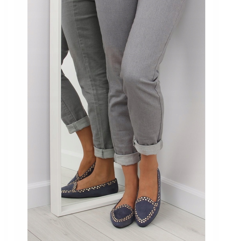 Loafers lordsy navy blue 1389 Navy námořnická modř 1