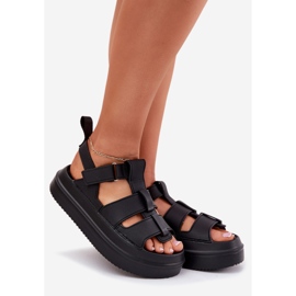 Inna Dámské sandály na platformě černé černá 1 Inna Dámské sandály na platformě černé černá 1