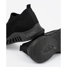 Shelvt Dámské posuvné černé sportovní boty černá 1