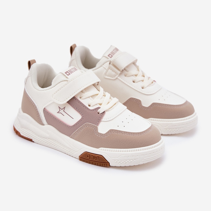 Světlé dětské tenisky Big Star RR374055 BEIGE béžový 1