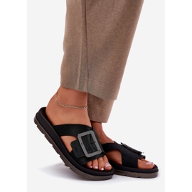 Voňavé ženské žabky s dekorativní sponou Zaxy RR285078 Black černý 1