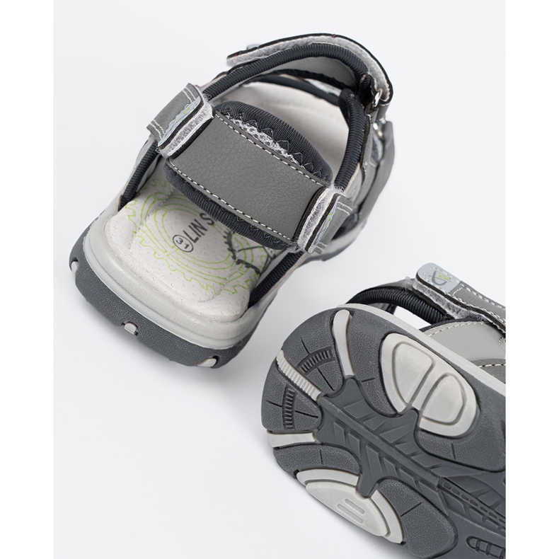 Shelvt Chlapci šedé sandály šedá 2