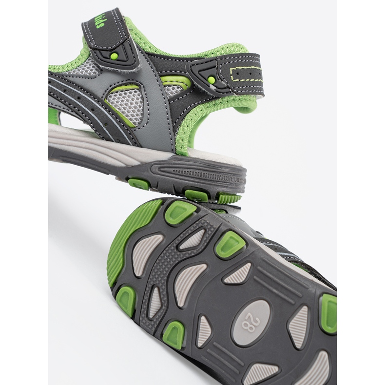 Shelvt Sandály šedé chlapce šedá 2