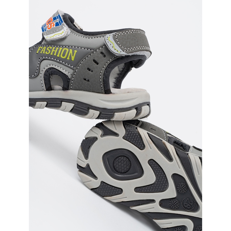 Shelvt Chlapci šedé sandály šedá 2