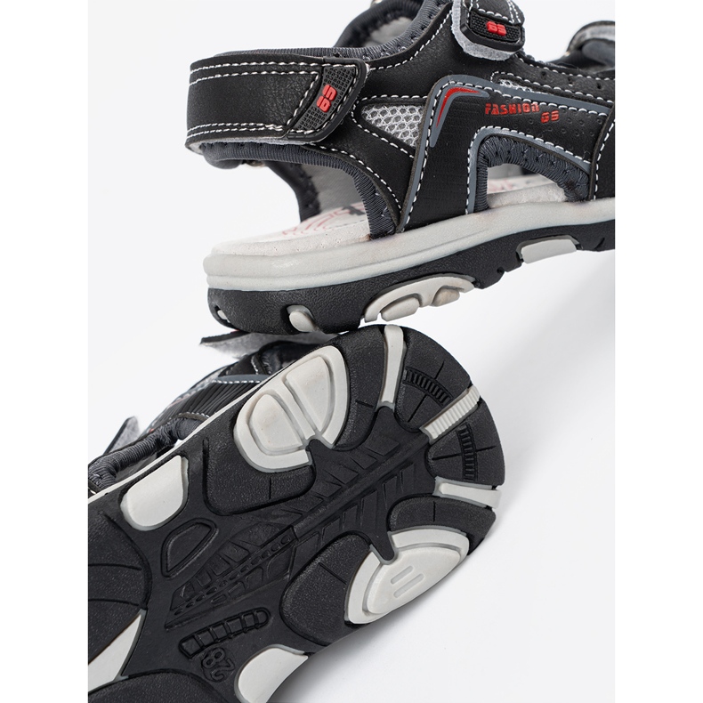 Shelvt Sandály černých chlapců černá 1