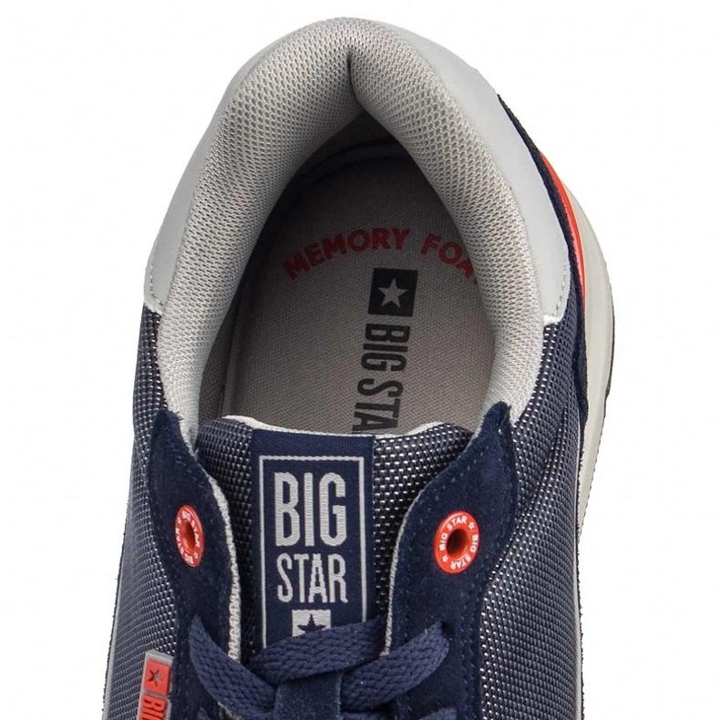Pánské sportovní boty paměť pěna Big Star LL174122 Navy Blue 1