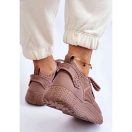 Big Star Sneakers Dámské boty paměť pěna velká hvězda LL274416 BEIGE béžový 1