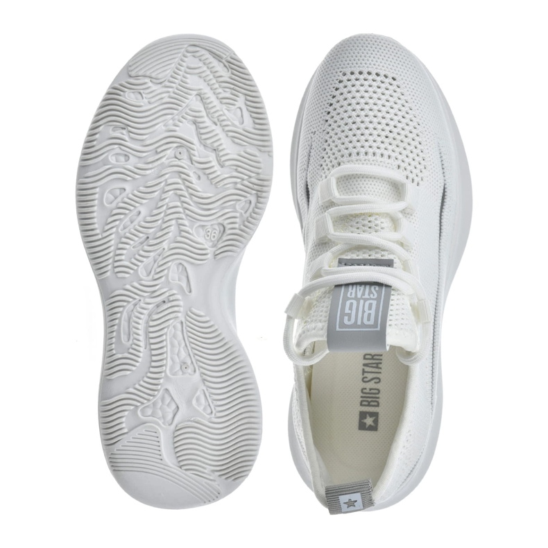 Big Star Sneakers Dámské boty Velká hvězda NN274662 WHITE bílý 1