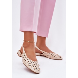 Inna Zdobené ploché baleríny béžové béžový 2 Inna Zdobené ploché baleríny béžové béžový 2