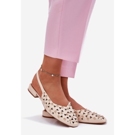 Inna Zdobené ploché baleríny béžové béžový 1 Inna Zdobené ploché baleríny béžové béžový 1