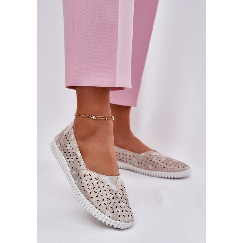 EVento Podscrew Openwork Dámské zlatostové boty šedá 2