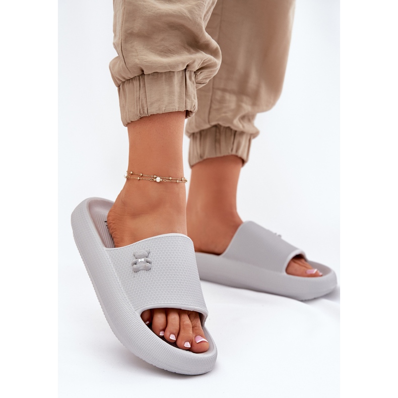 Dámské pěnové žabky na plošině s Vinceza Teddy Bear 75210 Grey šedá 2 Dámské pěnové žabky na plošině s Vinceza Teddy Bear 75210 Grey šedá 2