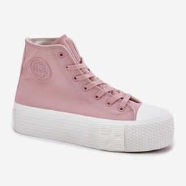 Dámské tenisky na platformě Big Star RR274739 Pink růžový 4