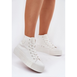 Dámské tenisky na platformě Big Star RR274743 WHITE bílý 2