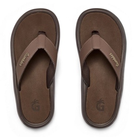 Japonské gumbies noosa flip-flops guu-ffnoo055 hnědý 2