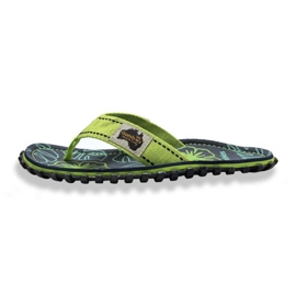 Hřebky Gumbies Islander Flip-Flops Lime Hibiscus Gu-FFISL148 zelená 2