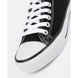 Klasické černé vázané tenisky žen černý 1