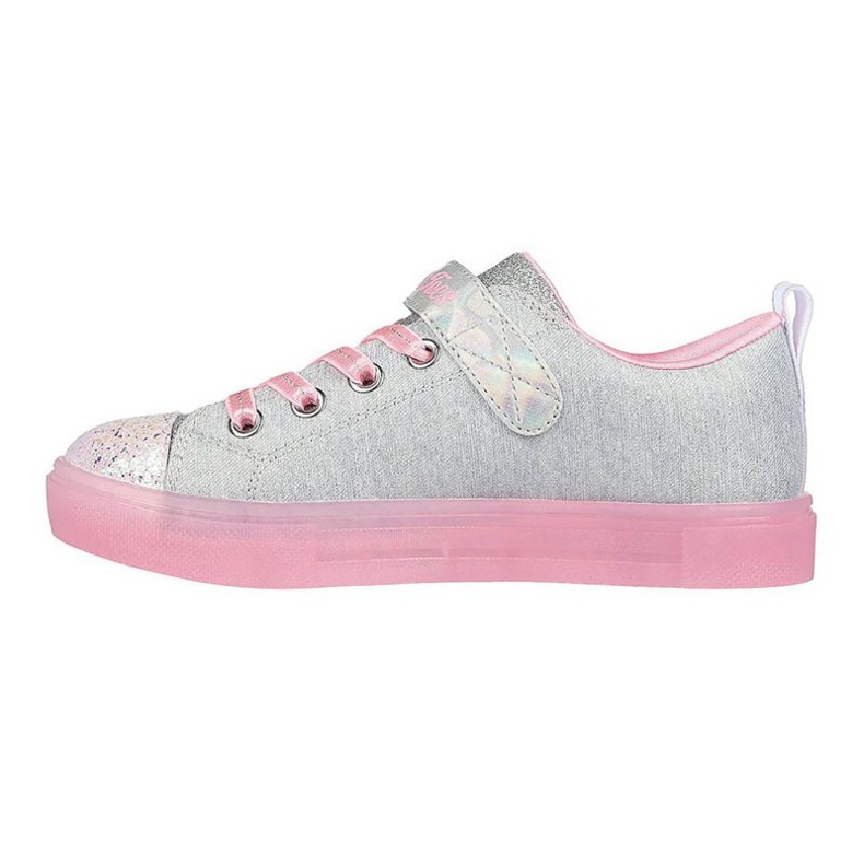 Skechers S Lights Twinke Sparks Heather Magic 314703L-Gypk Shoes stříbro 1