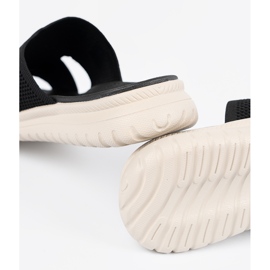 Dámské černé pantofle na platformě Sergio Leone černý 1