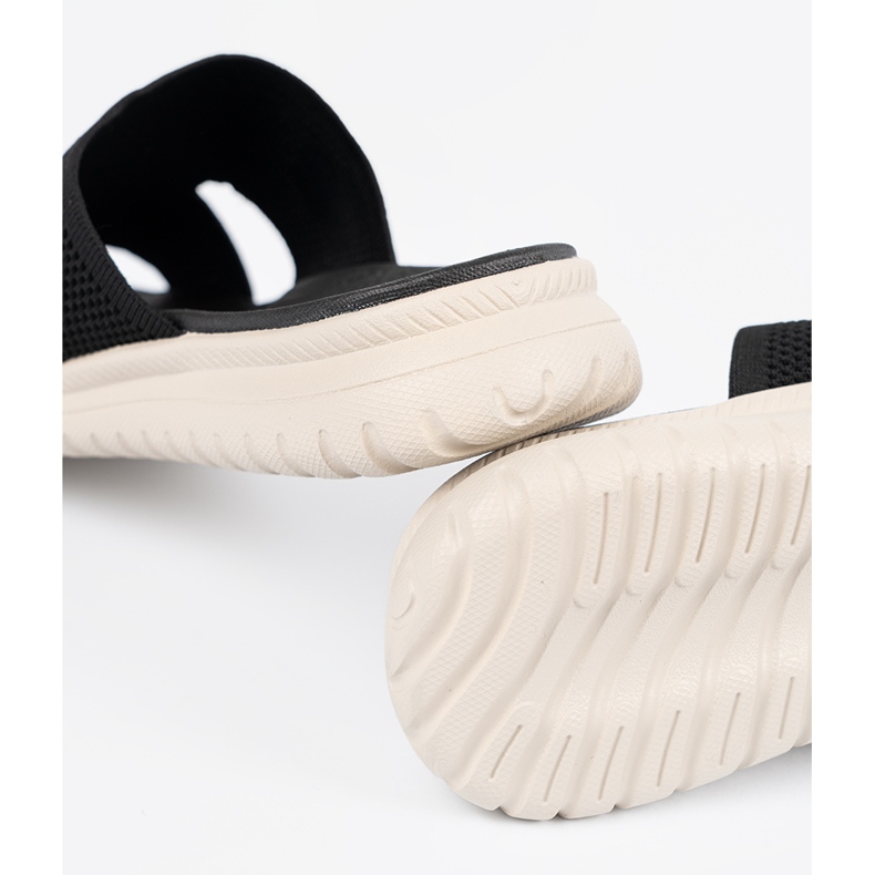 Dámské černé pantofle na platformě Sergio Leone černá 1