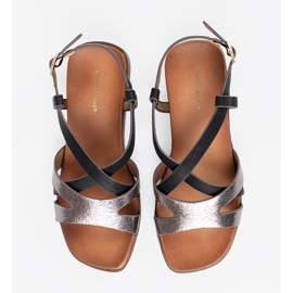 Dámské černé sandály Sergio Leone černý 1