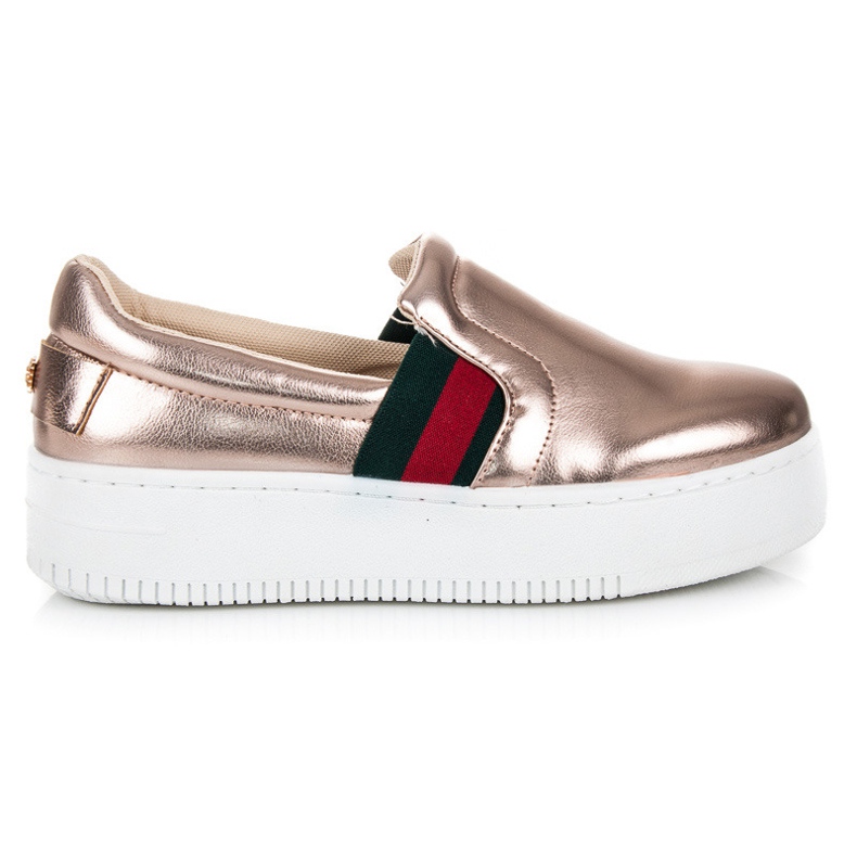 Kylie Slipy na platformě růžový 2