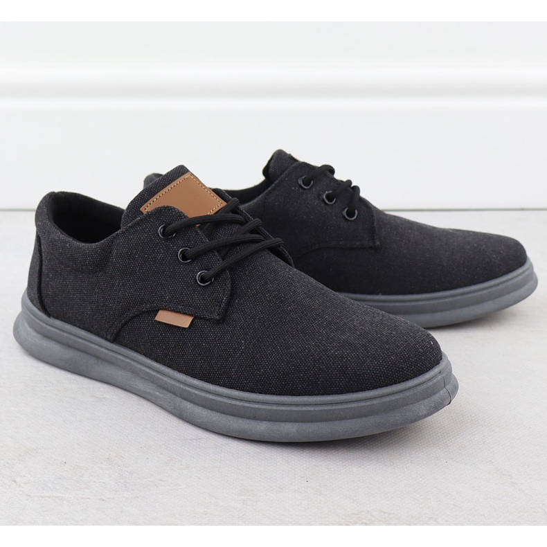 Pánské příležitostné boty Textile Black Nowacki 1059-H černý 1