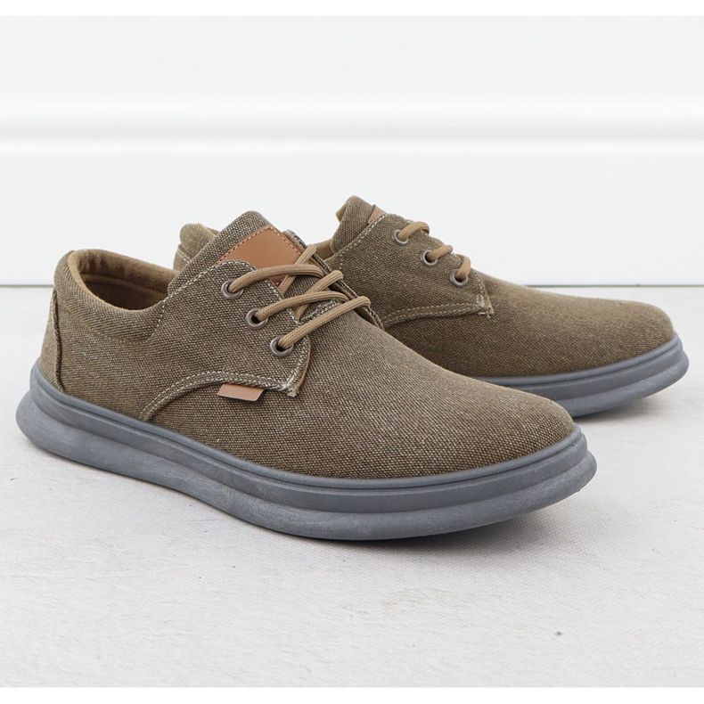 Pánské příležitostné boty Textile Brown Nowacki 1059-H béžový 1