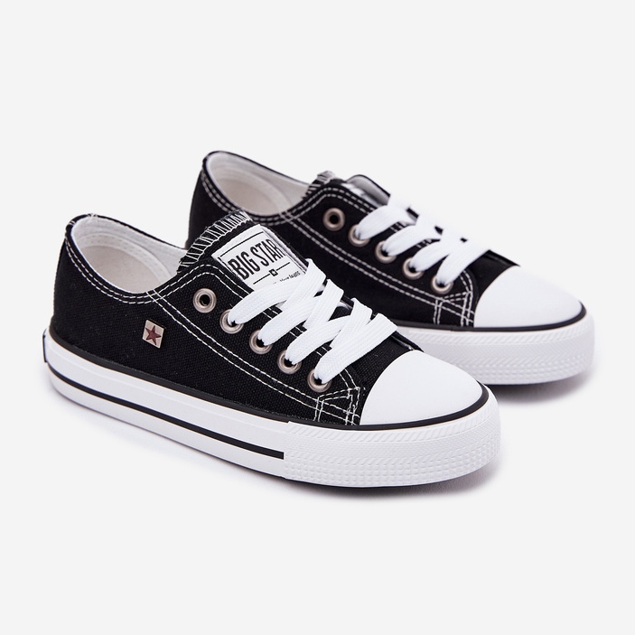 Dětské klasické tenisky Big Star DD374163 Black černá 1 Dětské klasické tenisky Big Star DD374163 Black černá 1