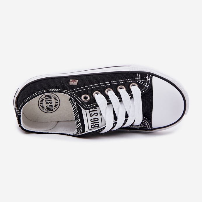 Dětské klasické tenisky Big Star DD374163 Black černá 2 Dětské klasické tenisky Big Star DD374163 Black černá 2