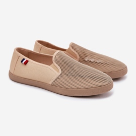 EVento Pánské otevřené tenisky Síťové tenisky béžové tenisky béžový 1