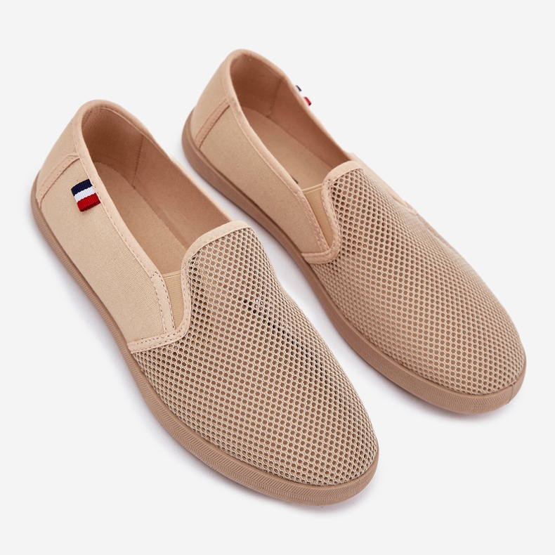 EVento Pánské otevřené tenisky Síťové tenisky béžové tenisky béžový 2