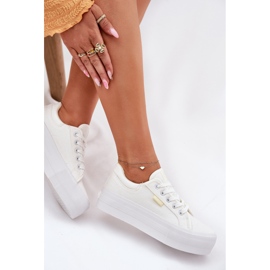 Dámské tenisky na platformě Lee Cooper LCW-25-31-3450L White bílý 7