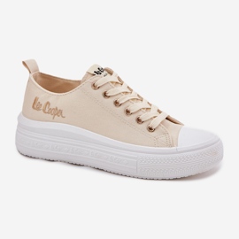Dámské tenisky na platformě Lee Cooper LCW-24-44-2464L Beige béžový 4