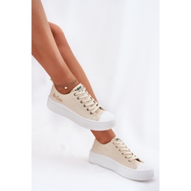 Dámské tenisky na platformě Lee Cooper LCW-24-44-2464L Beige béžový 6