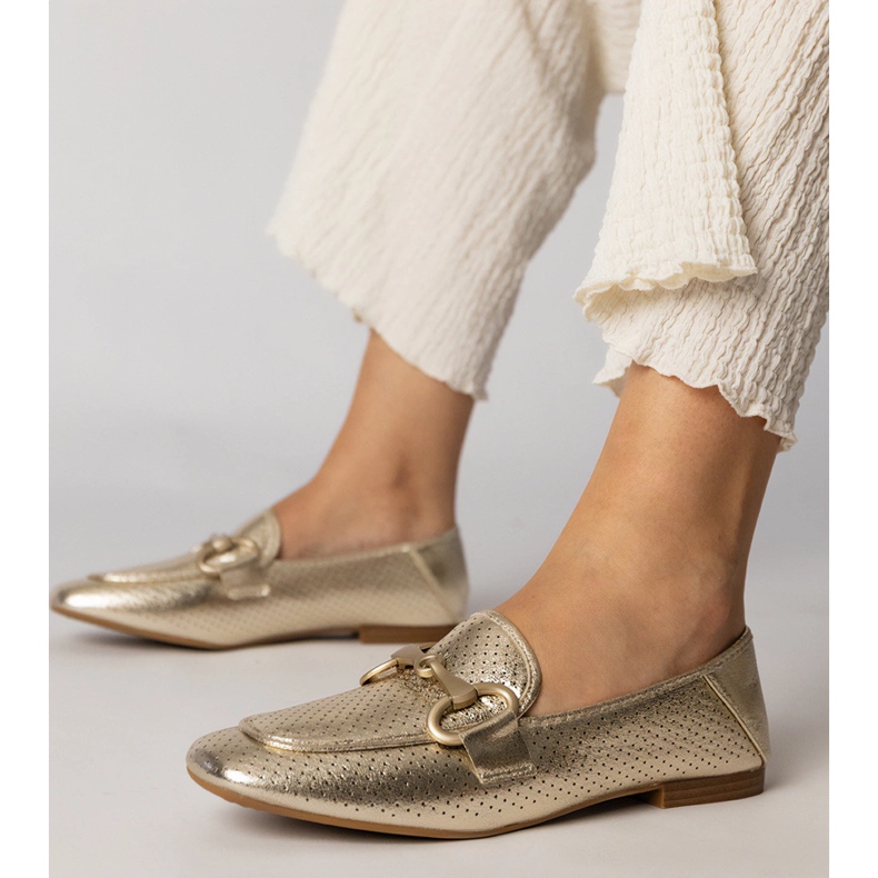 Zlaté baleríny Elegantní ženy s ozdobou zlatý 1