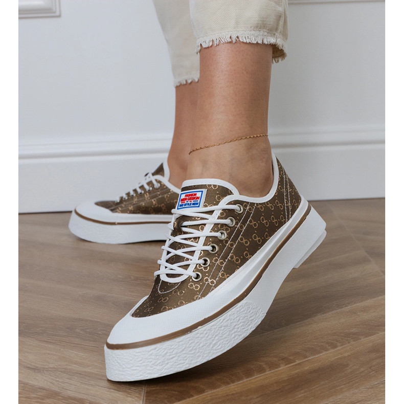 Brown Women tenisky na platformě hnědý 2 Brown Women tenisky na platformě hnědý 2