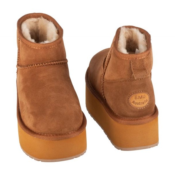 Emu Australia Stinger Micro Flatform Shoes W13082-CHES hnědý 2