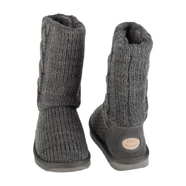 Emu Australia Boty, Emu pantofle Austrálie Bartle W13142-DAGR šedá 2