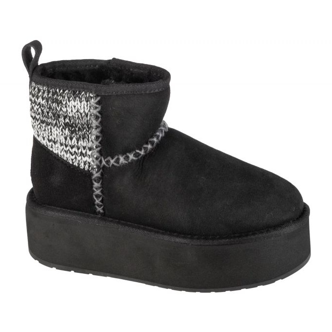 Emu Australia Stinger Knity Flatform W13143-Blak boty černý 1