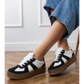 Dámské černé tenisky na platformě černý 2