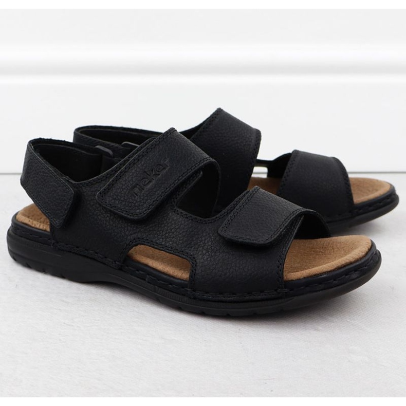 Pánské sandály Rieker 25558-01 Black černý 1