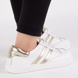 Tenisky naboso ženské kaia olivier - bílá kožená bota bílý 1 Tenisky naboso ženské kaia olivier - bílá kožená bota bílý 1